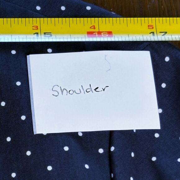 Akris Punto Navy & White Polka Dot Cotton Blazer 46 EU 14 US - Picture 7 of 10